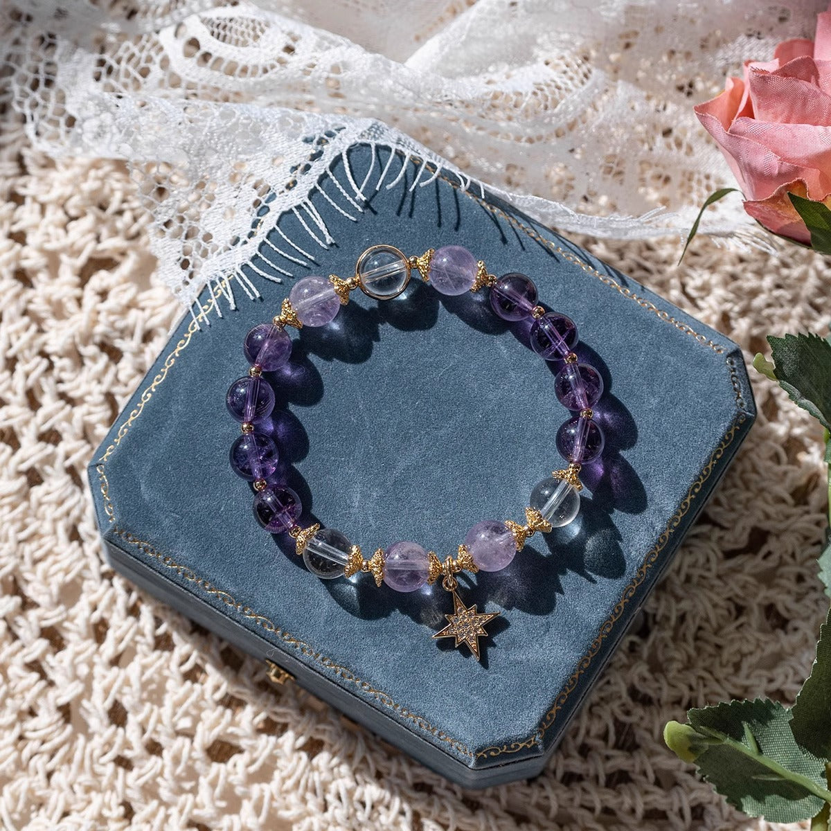 Lumina Aura Amethyst Serenity Bracelet – Elegance Infused with Mystical Energy