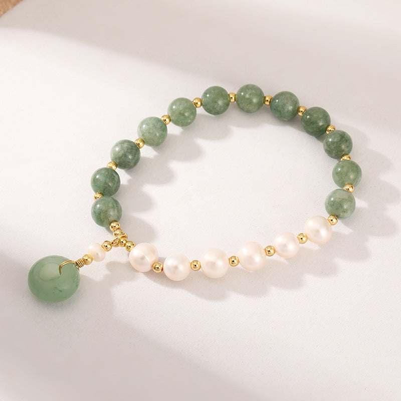 Lumina Aura Harmony Bracelet: Timeless Elegance of Hetian Jade & Cultured Pearls