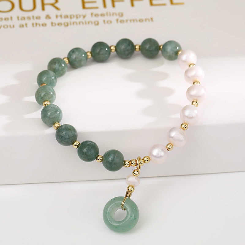 Lumina Aura Harmony Bracelet: Timeless Elegance of Hetian Jade & Cultured Pearls
