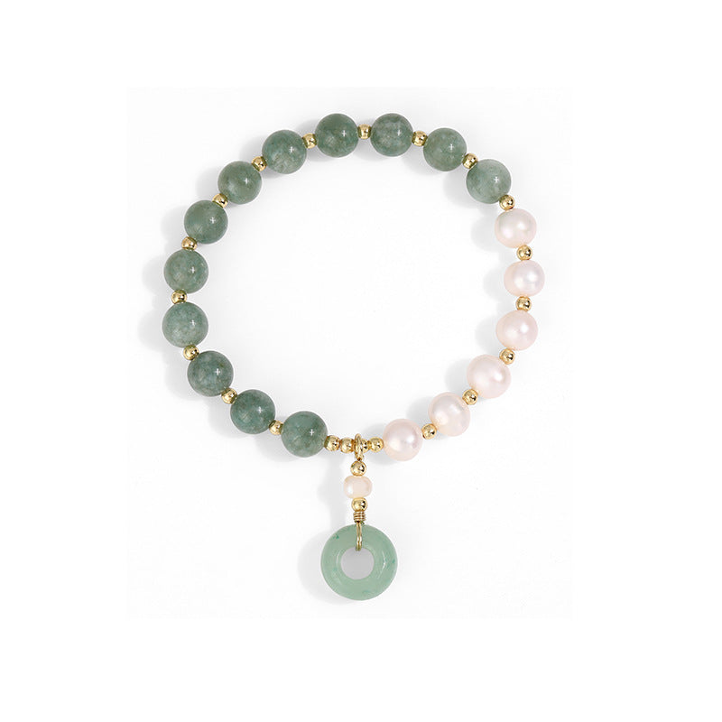 Lumina Aura Harmony Bracelet: Timeless Elegance of Hetian Jade & Cultured Pearls