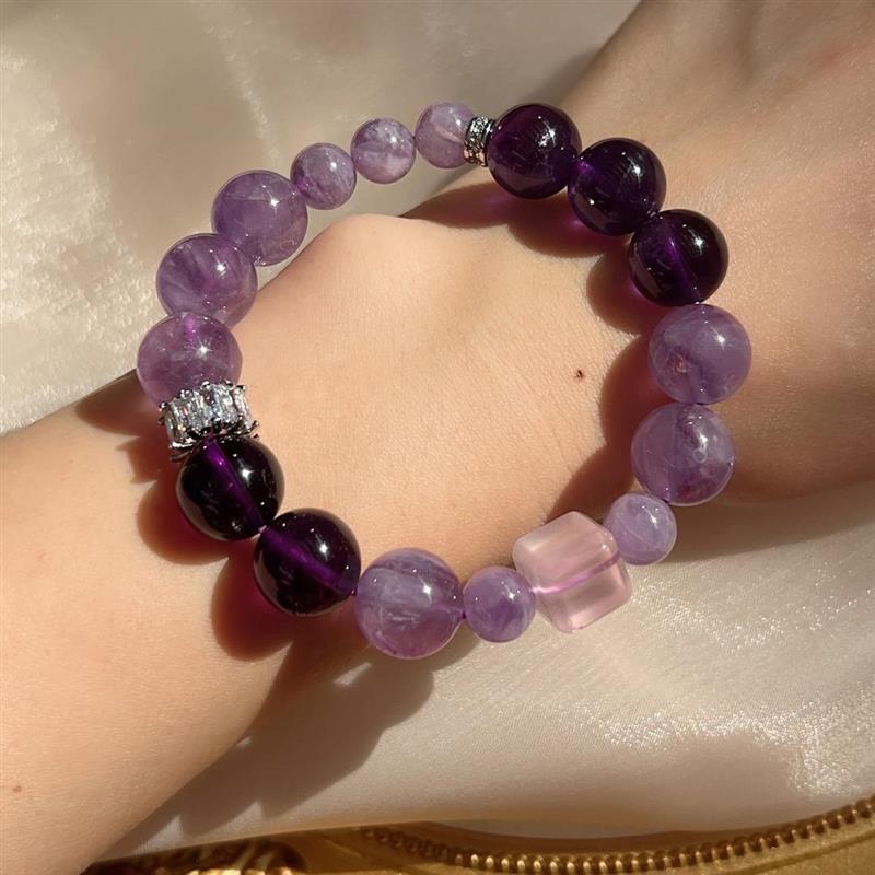 Lumina Aura Amethyst Crystal Bracelet - Harmonize Your Energy & Awaken Inner Wisdom