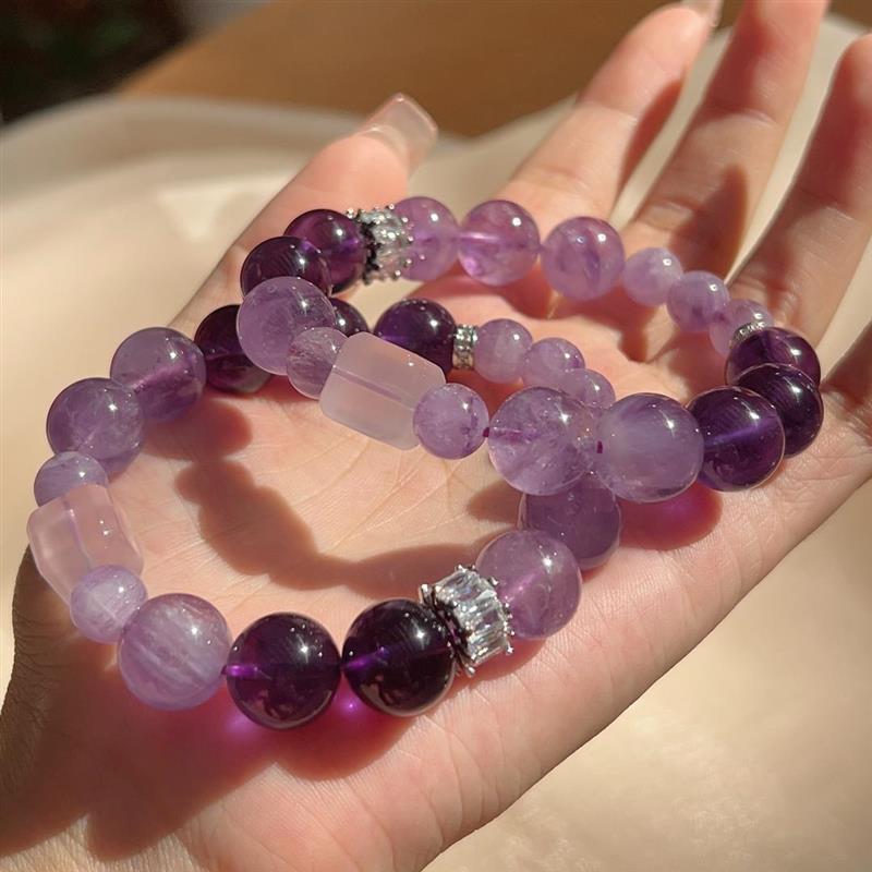 Lumina Aura Amethyst Crystal Bracelet - Harmonize Your Energy & Awaken Inner Wisdom