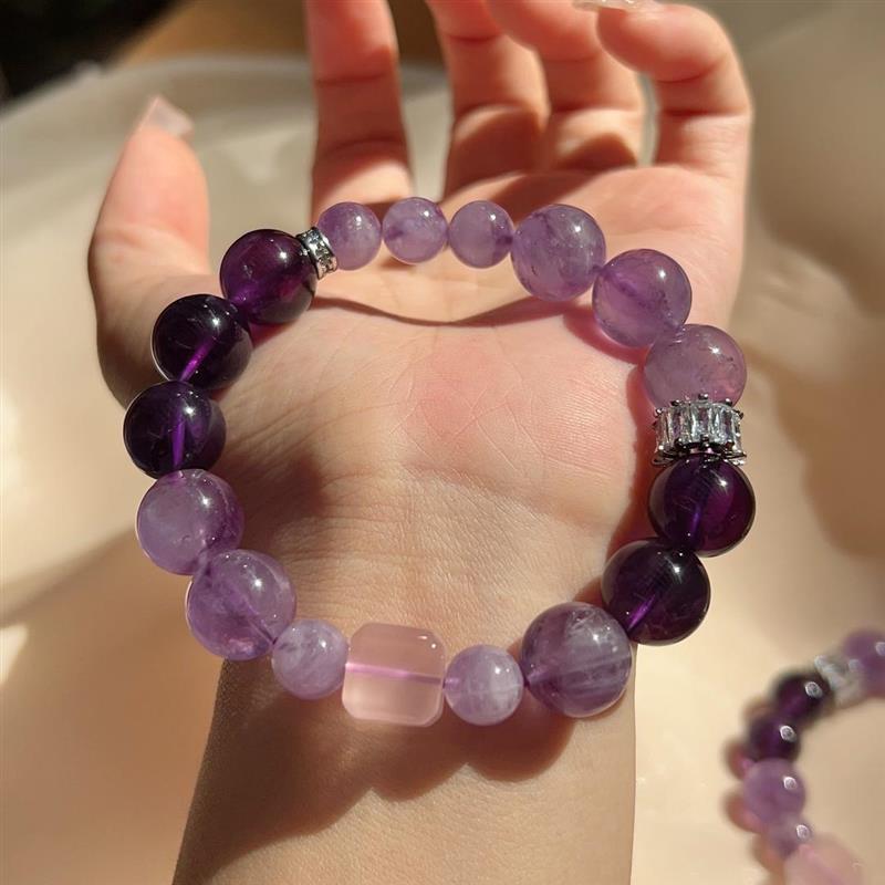 Lumina Aura Amethyst Crystal Bracelet - Harmonize Your Energy & Awaken Inner Wisdom