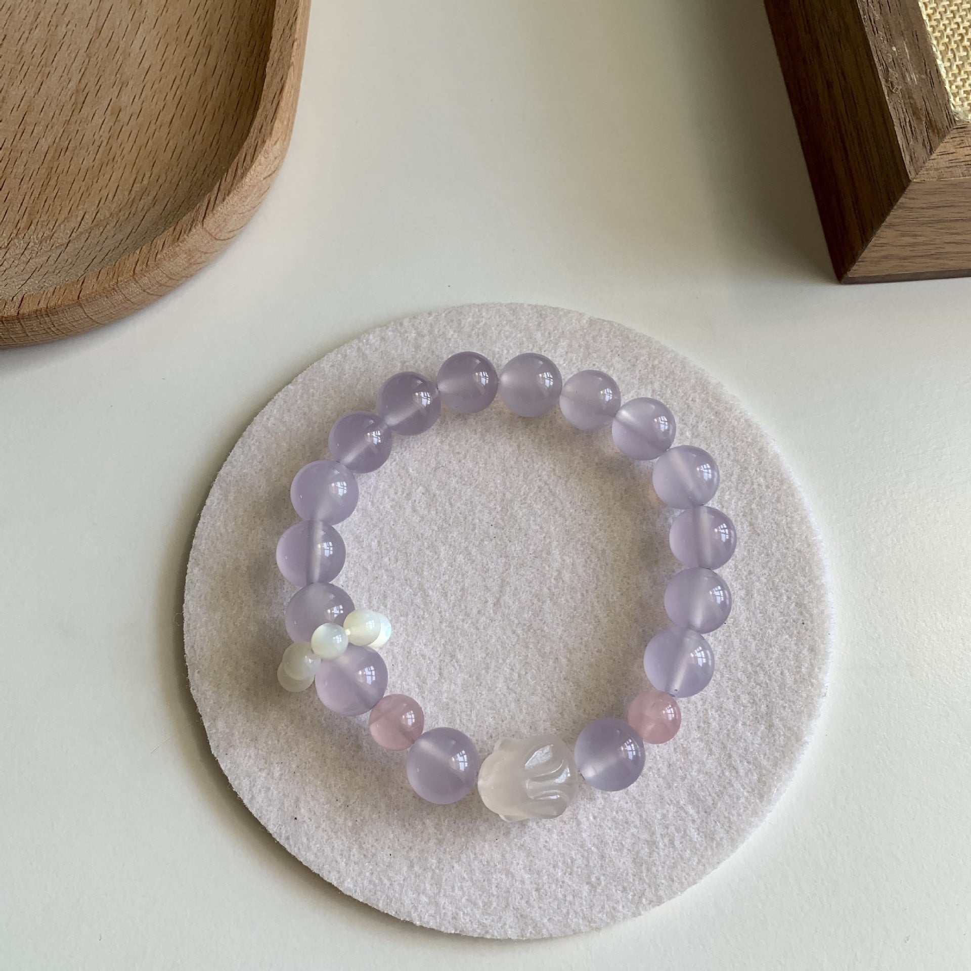Lumina Aura Discover Harmony & Elegance: Triple Crystal Healing Bracelet