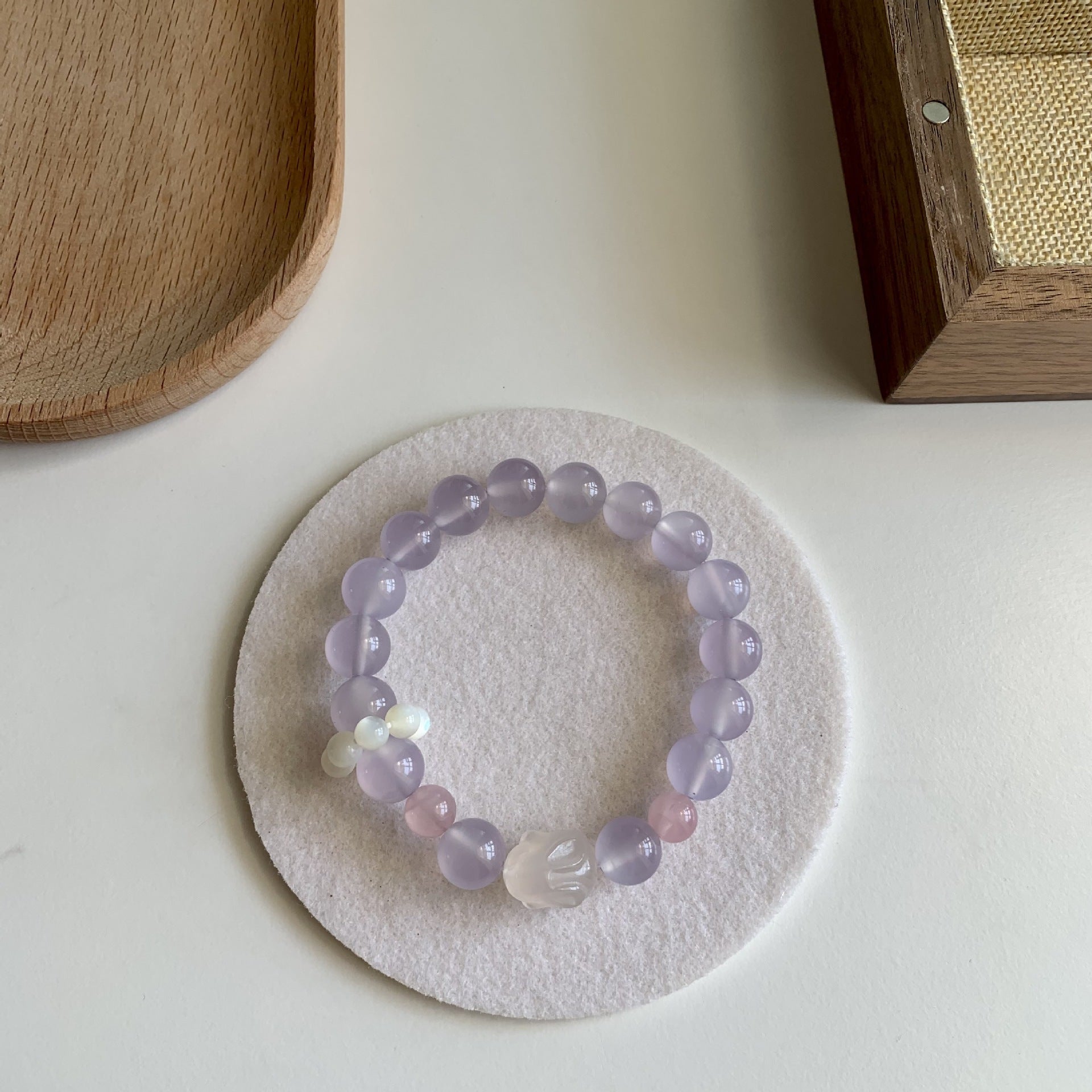 Lumina Aura Discover Harmony & Elegance: Triple Crystal Healing Bracelet
