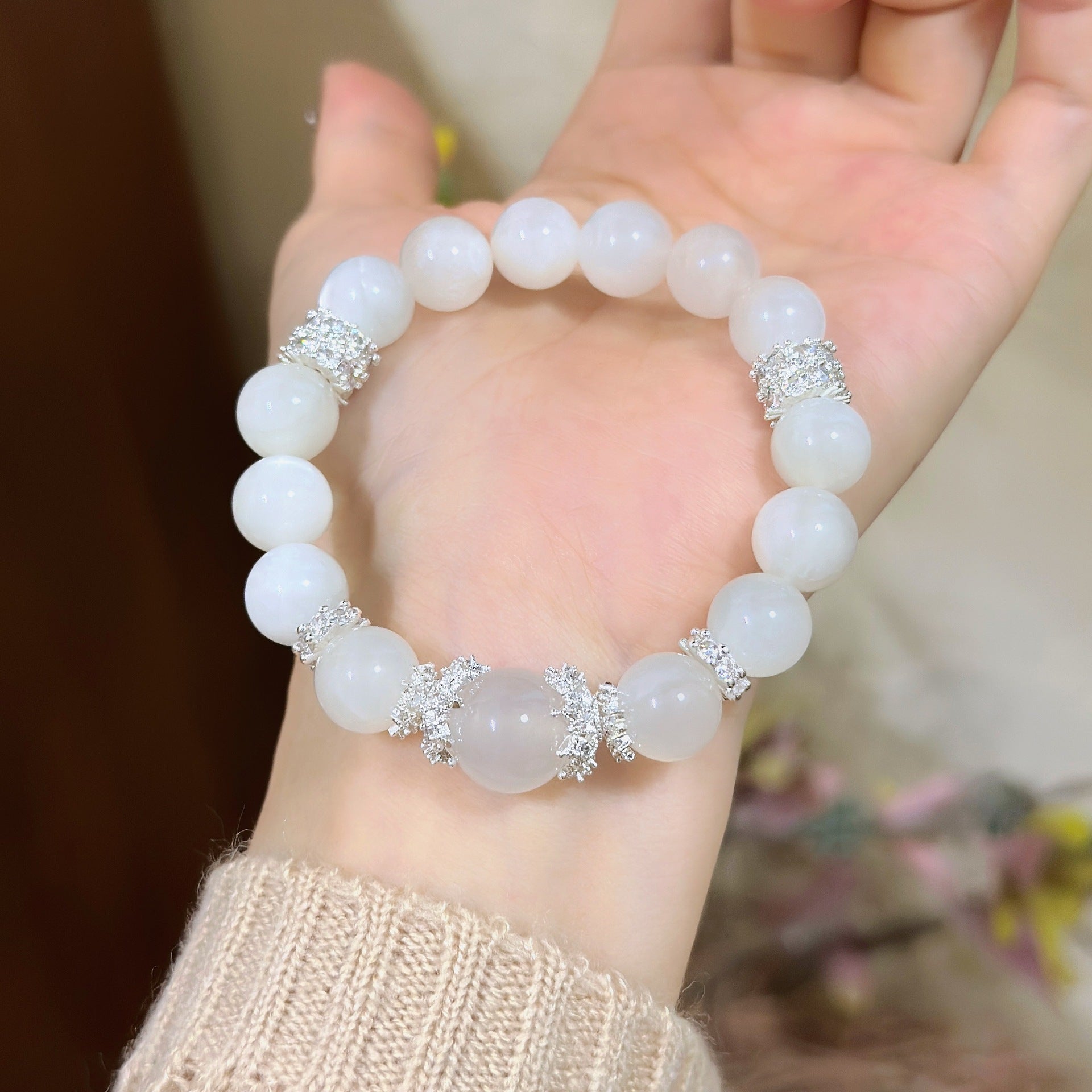 Lumina Aura Moonstone & Sterling Silver Bracelet