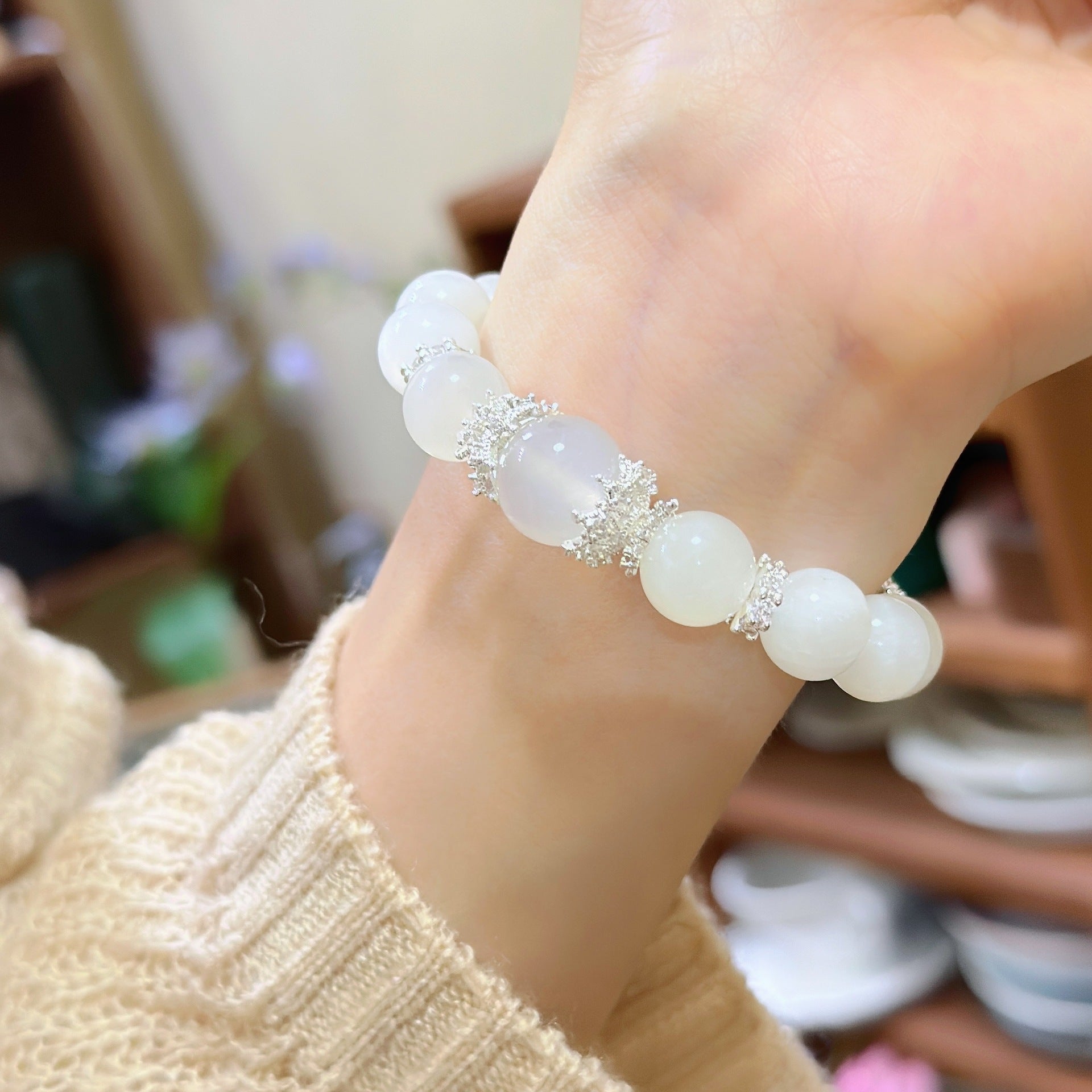 Lumina Aura Moonstone & Sterling Silver Bracelet
