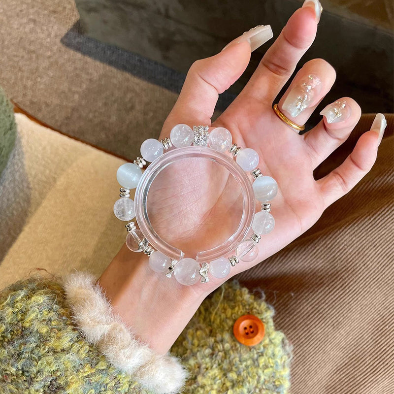 Lumina Aura Harmony Stone Bracelet – Elegant Jewelry & Spiritual Talisman for Clarity, Protection, and Balance