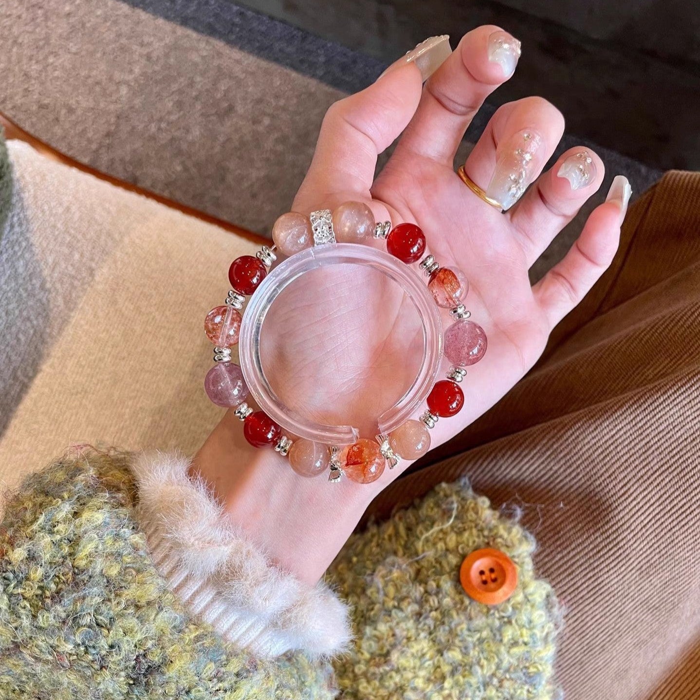 Lumina Aura Mystical Four-Gemstone Bracelet for Love, Protection & Abundance