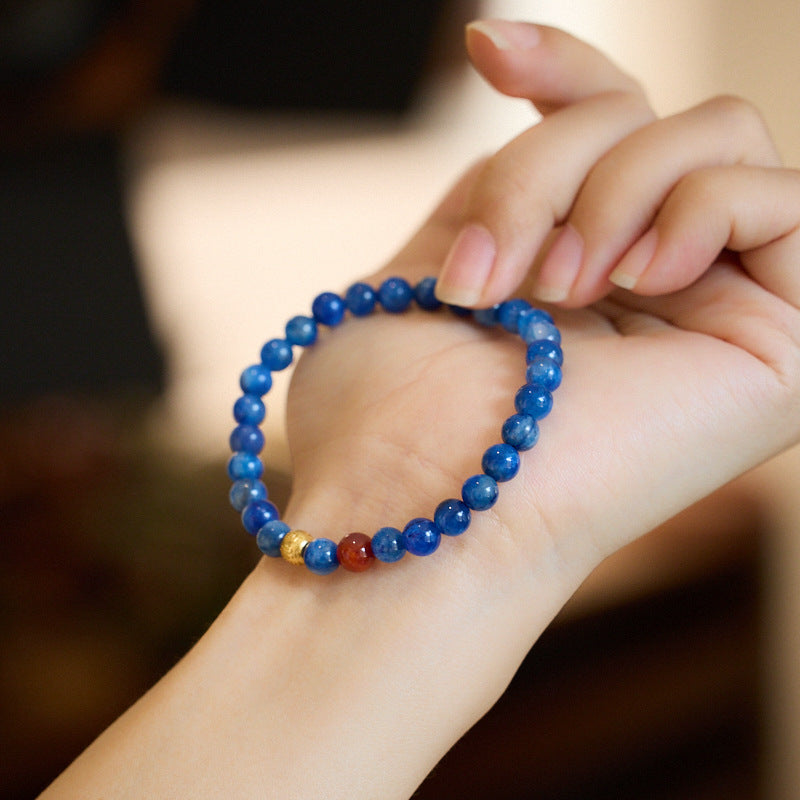 Lumina Aura Sapphire Serenity & Blessing Bracelet Harmonize Energy, Embrace Fortune