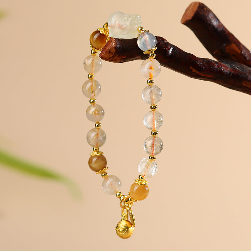 Lumina Aura Harmony & Prosperity Metaphysical Bracelet - Natural Crystal Energy Enhancer