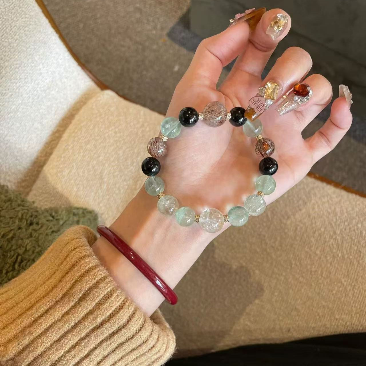 Lumina Aura Mystic Harmony Gemstone Bracelet—— A Fusion of Nature’s Power and Timeless Elegance