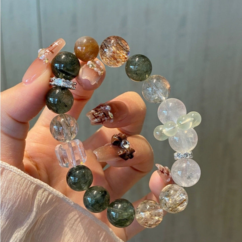 Lumina Aura Harmony of Earth's Treasures: 5-Crystal Spiritual Power Bracelet