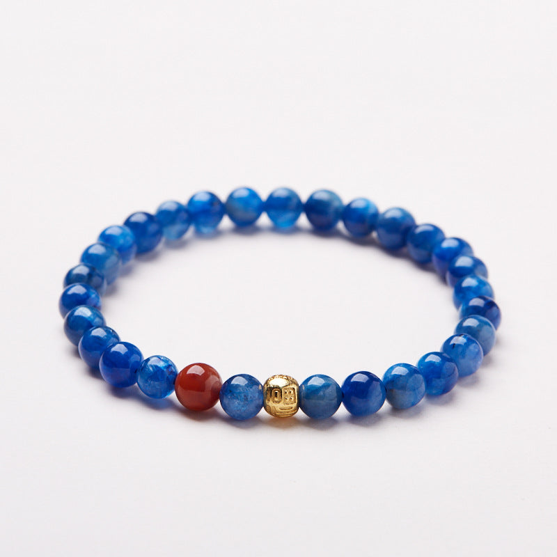 Lumina Aura Sapphire Serenity & Blessing Bracelet Harmonize Energy, Embrace Fortune