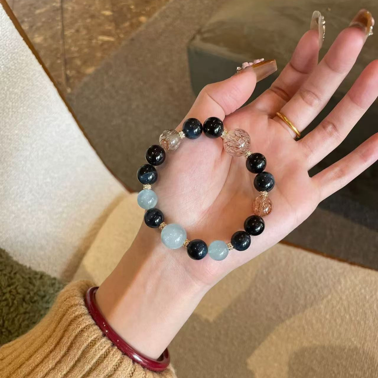 Lumina Aura Empower Your Spirit with the Mystic Harmony Stone Bracelet A Fusion of Earth’s Energy, Crafted for Protection & Balance
