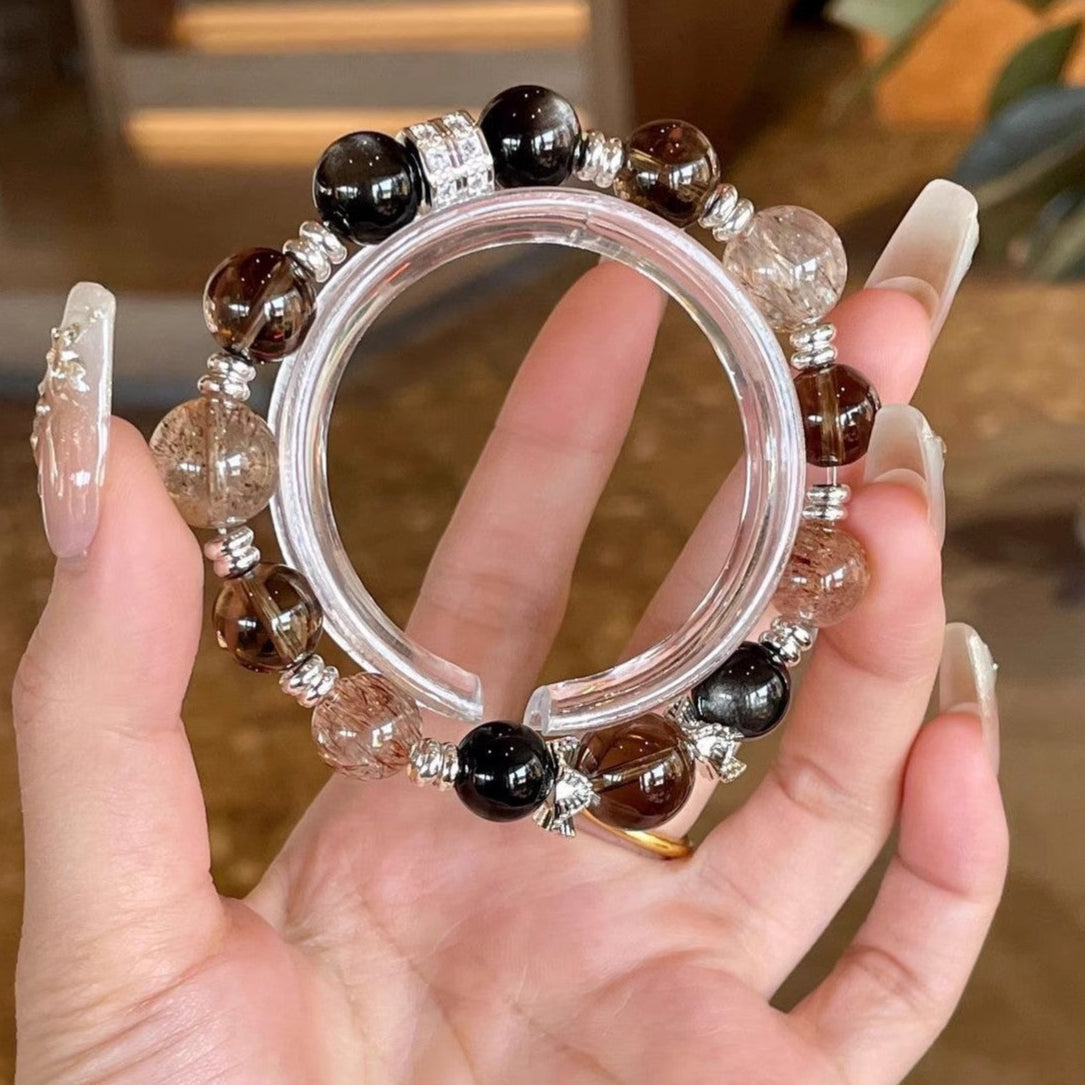 Triple Power Crystal Bracelet - Harmonize Energy, Elevate Life