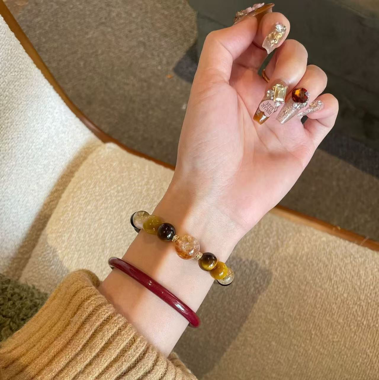 Lumina Aura Empower Your Spirit with Nature's Wisdom: Multifaceted Energy Bracelet