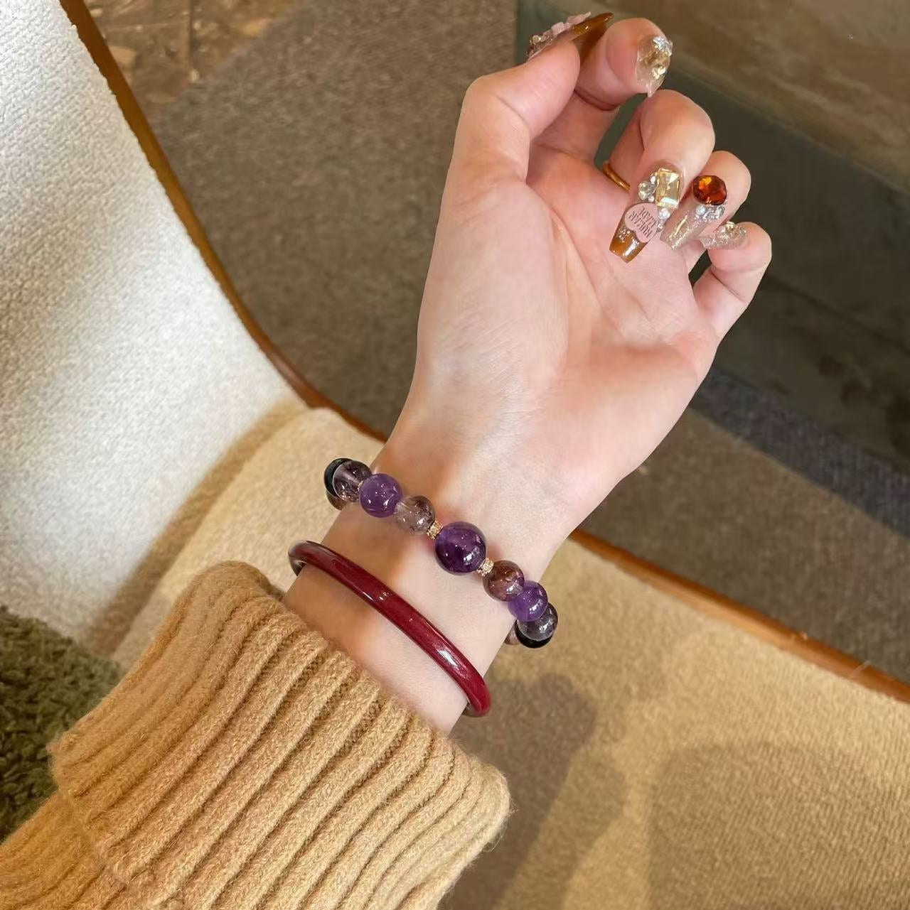 Lumina Aura Unlock Multilayered Blessings & Mystical Energy: Premium Crystal Bracelet