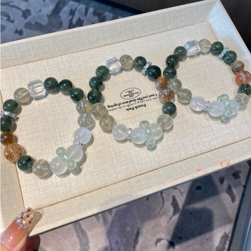 Lumina Aura Harmony of Earth's Treasures: 5-Crystal Spiritual Power Bracelet