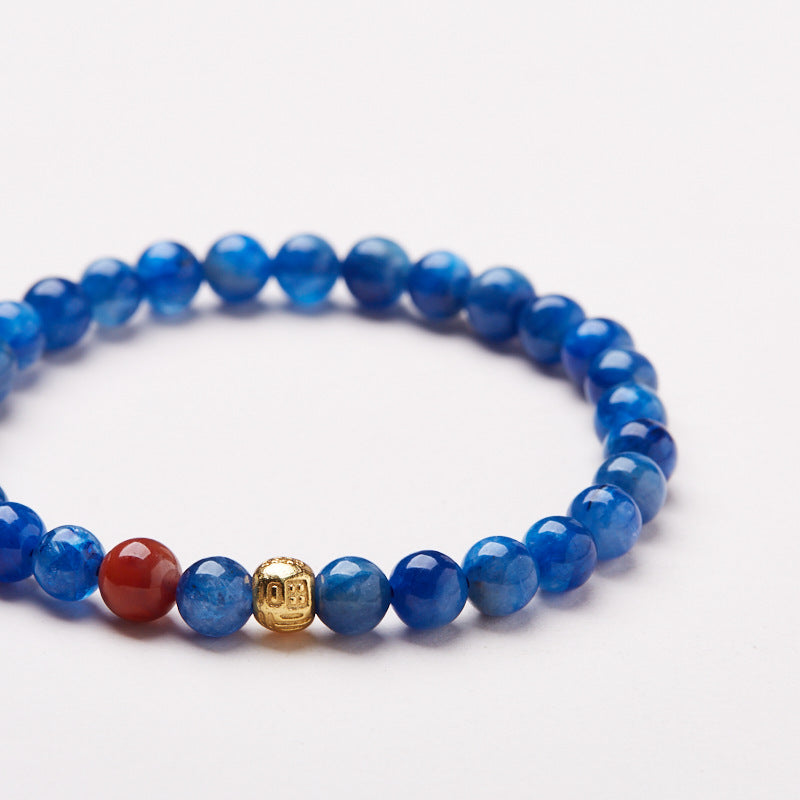 Lumina Aura Sapphire Serenity & Blessing Bracelet Harmonize Energy, Embrace Fortune