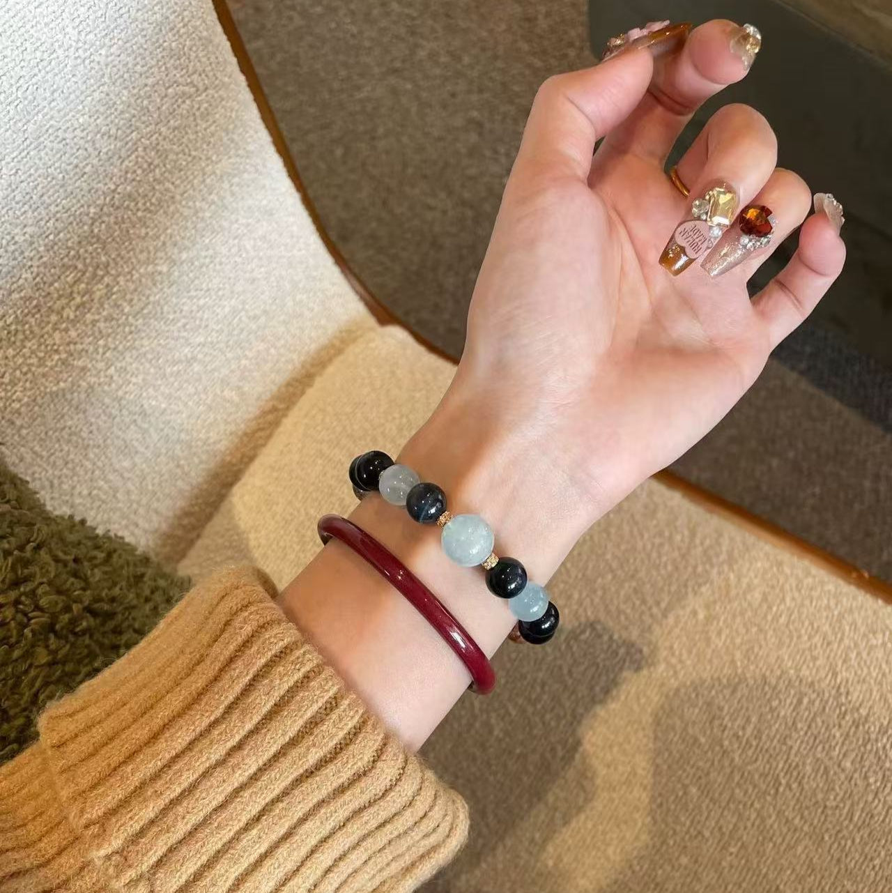Lumina Aura Empower Your Spirit with the Mystic Harmony Stone Bracelet A Fusion of Earth’s Energy, Crafted for Protection & Balance