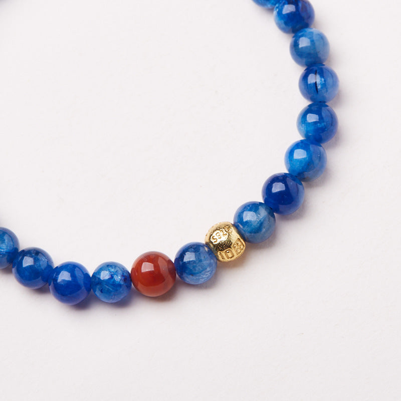 Lumina Aura Sapphire Serenity & Blessing Bracelet Harmonize Energy, Embrace Fortune