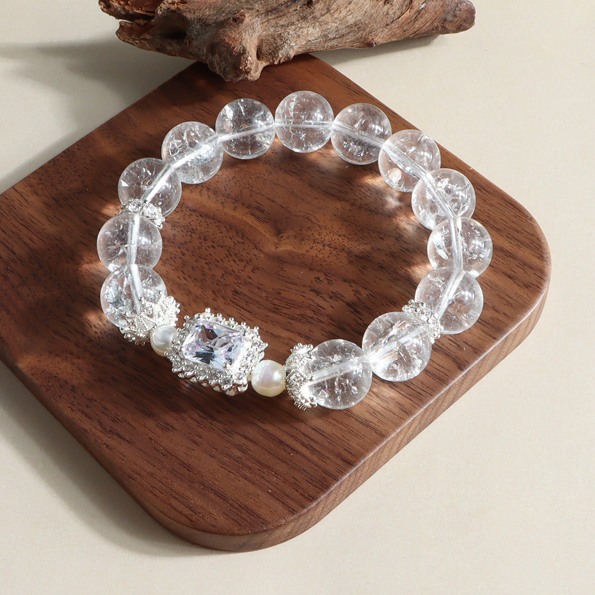 Lumina Aura Harmony Crystal & Pearl Bracelet